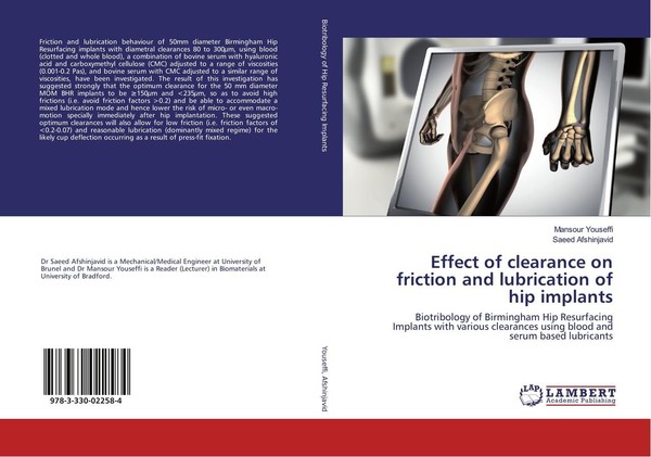 Effect Of Clearance On Friction And Lubrication Of Hip Implants Saeed Afshinjavi-image