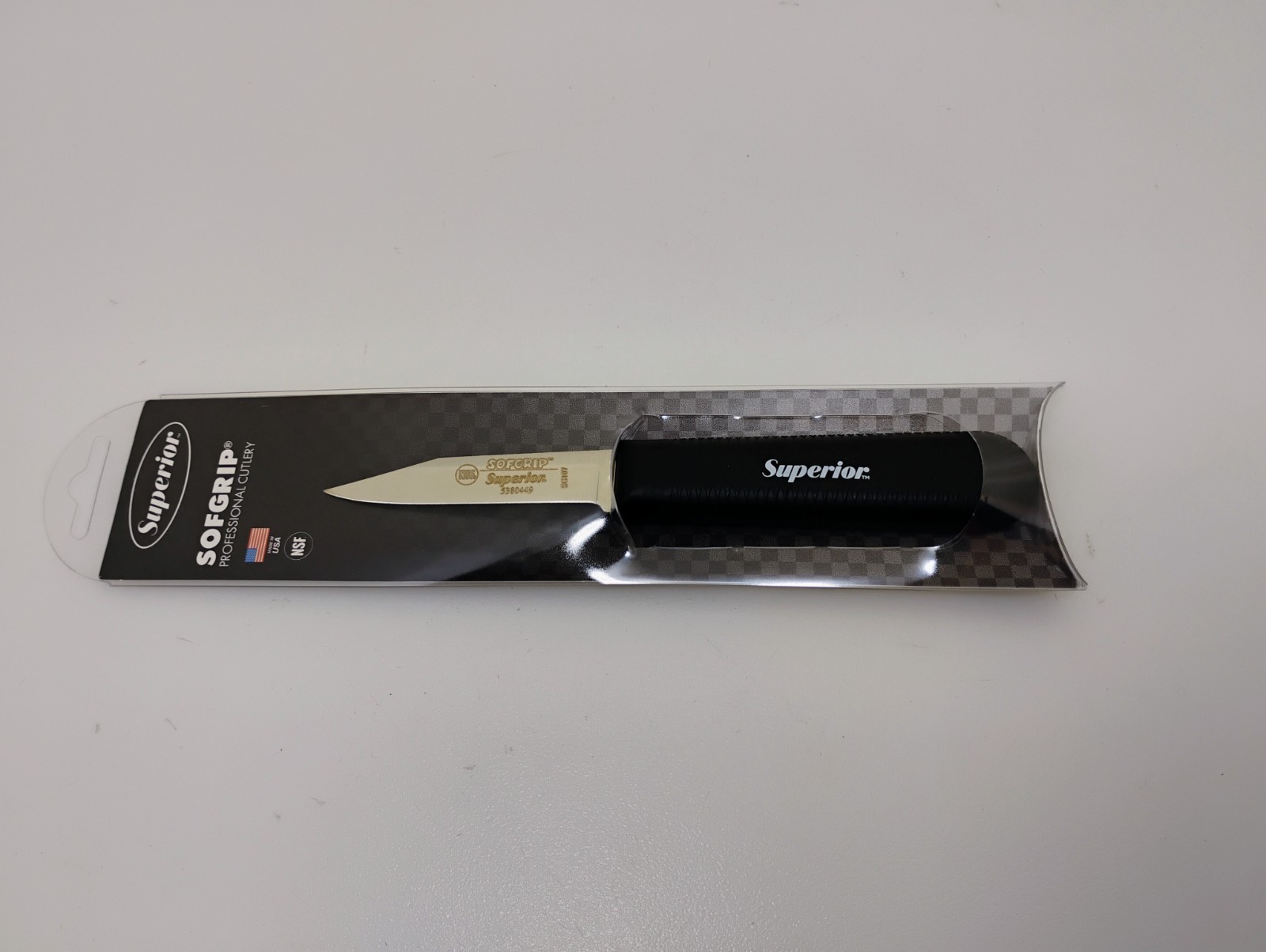 Superior USA 3.25" Paring Vegetable Knife Clip Point Stainless Blade Soft Grip