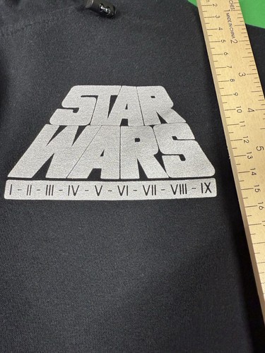 Disney Parks Mens Star Wars Full Zip Hoodie Jacket Black Size Large excellent - 第 3/6 張圖片