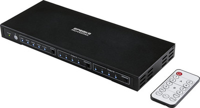 SpeaKa Professional 4x2 Port HDMI-Matrix-Switch Audio-Ports 3840x2160 Megapixel