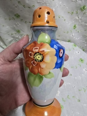 VTG 7IN JAPAN HANDPAINTED MUFFINEER LUSTERWARE 1920'S 1930S