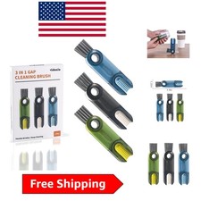 Versatile 3-in-1 Bottle Cleaning Brush Set with Ergonomic Design - Multicolor