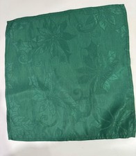 Set of 12 Christmas Clothes, Napkins, damask Size 18 in.Square Color Green