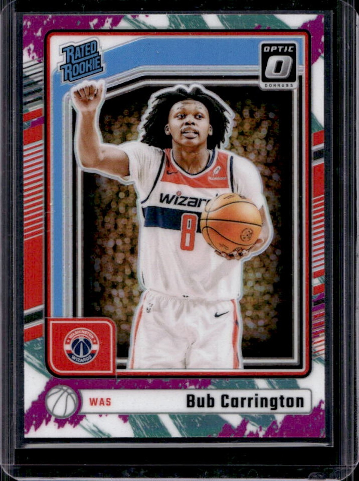 2024-25 Panini Donruss Optic Bub Carrington Jazz Prizm RC Rated Rookie #273