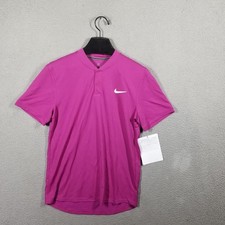Nike Tennis Shirt Mens Medium Dri Fit Slim Fit Sample AQ7732 Lightweight PY3
