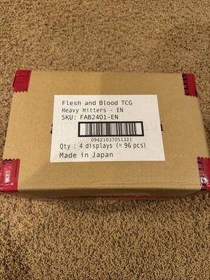 Flesh and Blood FAB Heavy Hitters Booster Box Case (FOUR Boxes) Sealed! | eBay Flesh and Blood FAB Heavy Hitters Booster Box Case (FOUR Boxes) Sealed! | eBay