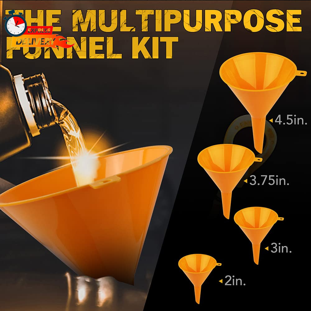 ELEAD No-Spill Coolant Funnel Kit - 19-Piece Radiator Funnel Burping Kit, Coolan