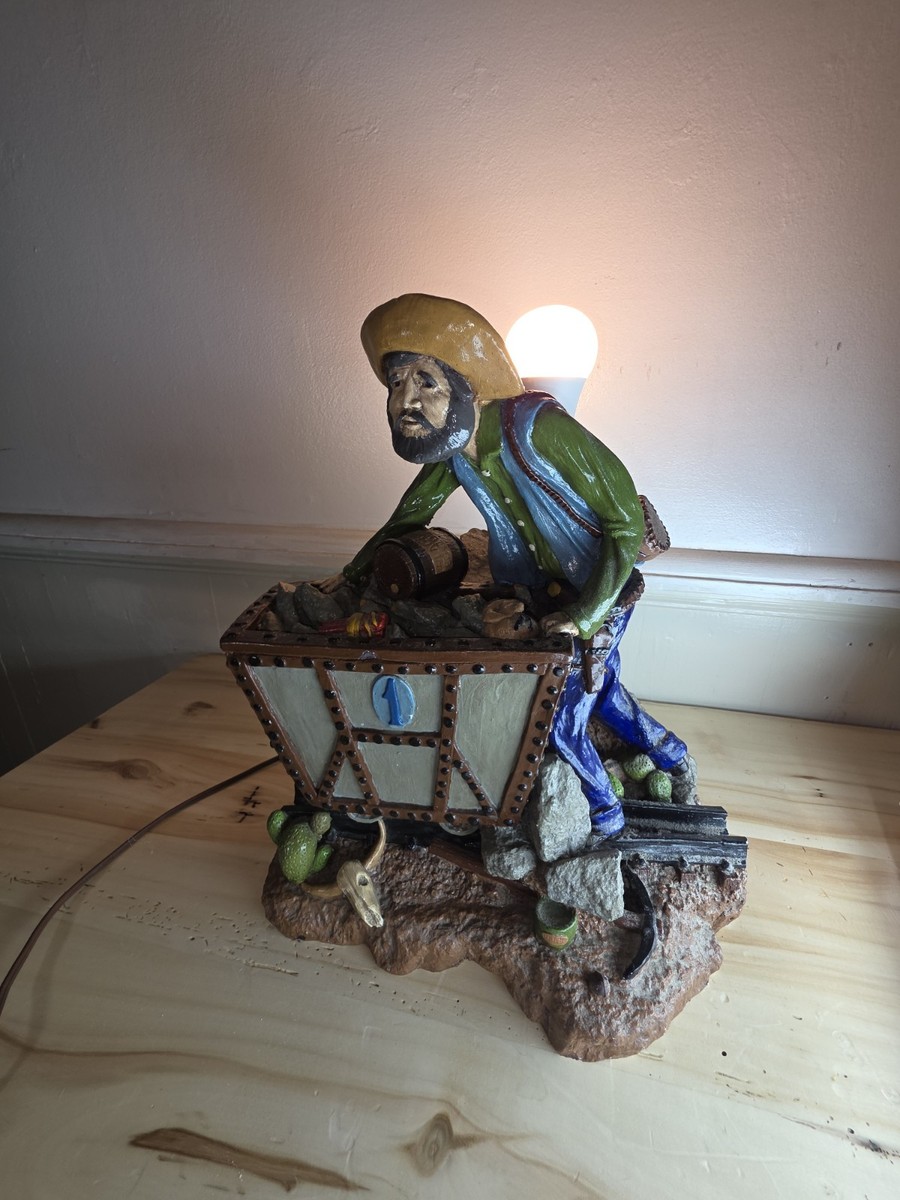 Rare Vintage 1980 Lamp Made By Apsit Brothers Of California Eureka