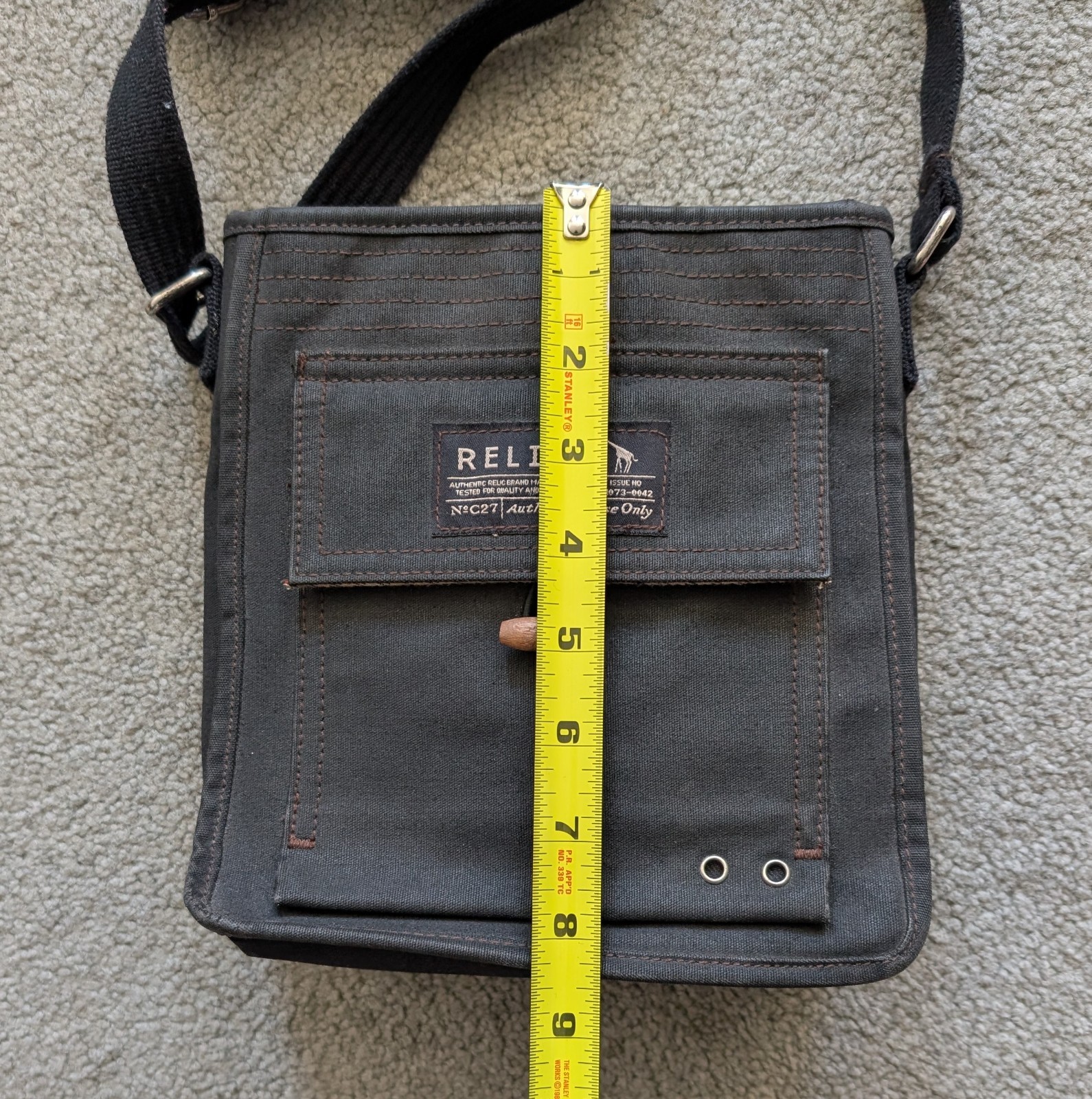 Relic By Fossil Canvas And Leather Crossbody Bag … - image 4