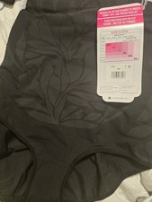 Maidenform Flexees Shapewear Womens Size XL Black High Waist Brief Ultra Firm