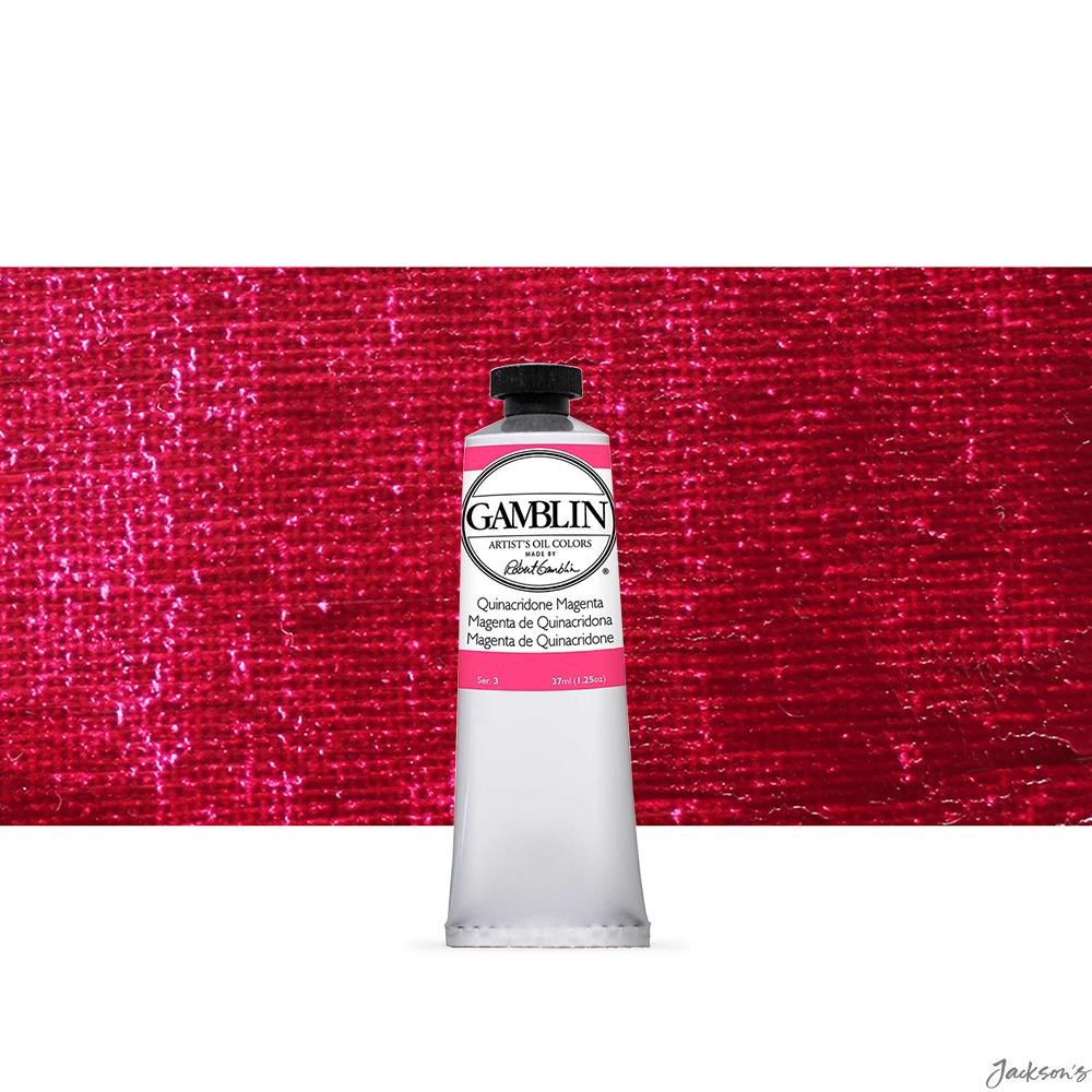 Gamblin Artist Oil Paint Quinacridone Magenta 37ml Oil Colour Tube