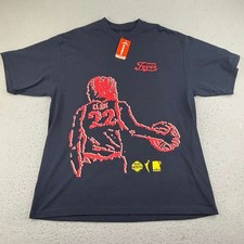 Indiana Fever Shirt Mens 2XL Blue #22 Clark WNBA Short Sleeves Graphic Tee NWT