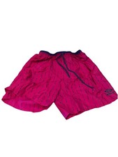 Vintage 90s Umbro Print Neon Pink Sand Soccer Shorts Size Medium Mens Retro USA