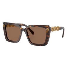 Swarovski SK 6032 100273 Havana Plastic Square Sunglasses Brown Lens