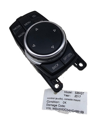  11-19 BMW NBT iDrive Touch Controllr Console Joystick Mount OEM 6582 9350723-03