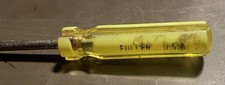 Rare Vintage Fuller Yellow Striped Pocket Clip Phillips  4" Screwdriver