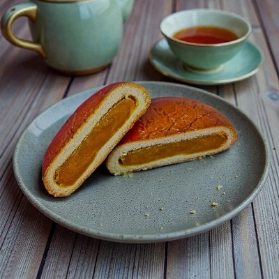 Honma Tsukisamu kabocha(Japanese pumpkin) Anpan,Sweet Bean Paste Pastry,5 pieces