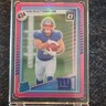 2025 Panini Donruss Optic Cam Skattebo #302 Rated Rookie Pink Prizm Giants