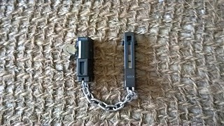 ABUS Cerradura Cadena Puerta 2 Piezas con Cadena Desmontable y Llave