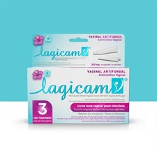 Lagicam Vaginal Yeast Infection Antifungal Cream 3 Day Treatment 0.9 Ounce