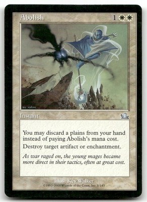 Abolish #1 (LP) Prophecy PCY Magic MTG
