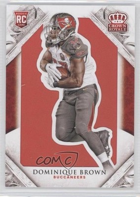 2015 Panini Crown Royale Retail Red 198/199 Dominique Brown #114 Rookie RC 1d4
