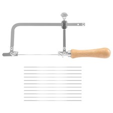 Scie à Chantourner Cadre en Acier et Scie à Fil de 12 PièCes SéRies de Diam9296