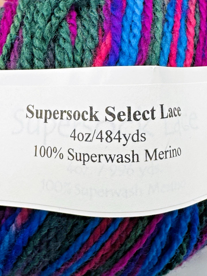 Cherry Tree Hill Supersock Select Lace Yarn Country Garden 4 oz 484 yds Hank - Image 3 of 4