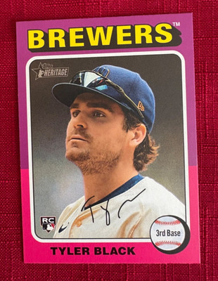 JOHN'S DEALS - US - 2024 TOPPS HERITAGE #578 - TYLER BLACK, BREWERS - ROOKIE