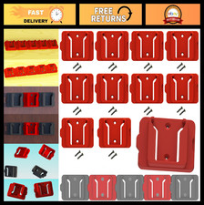 18V Battery Holder - 10 Pack Wall Mount Storage for Milwaukee Batteries, Toolbox