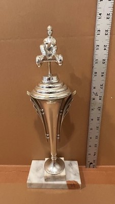 Vintage GO KART Racing Trophy - Never Engraved - ( 14 )