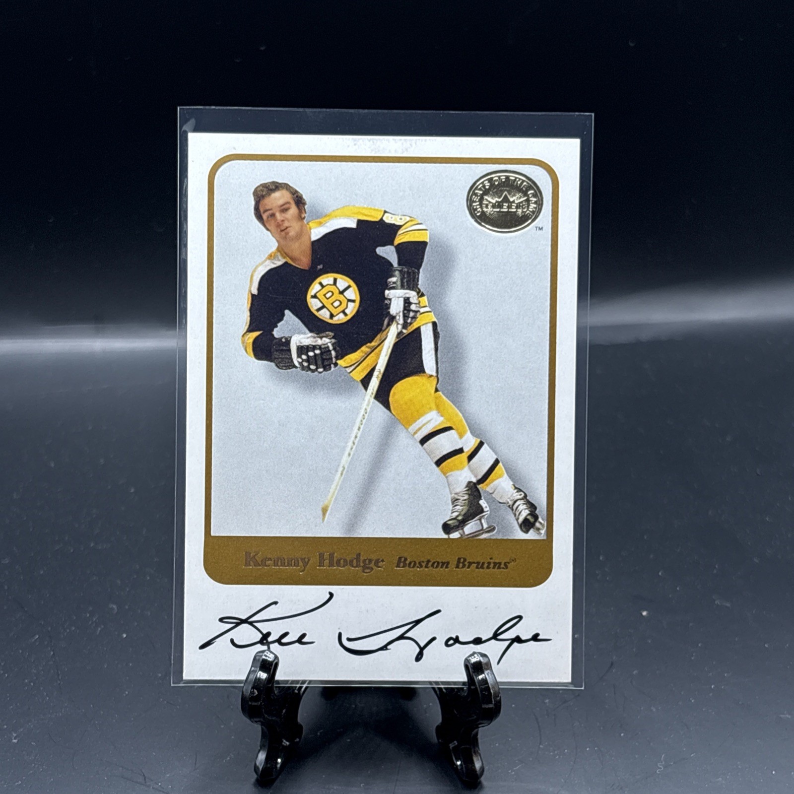 Ken Hodge Hockey Cards 2001 Fleer Greats of the Game Autograph trading card — raw and PSA graded price guide