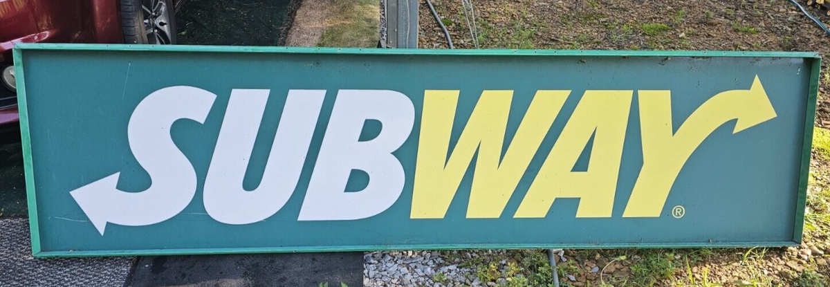 3 Subway Submarine Sandwich Restaurant Outdoor Signs 1 Lighted
