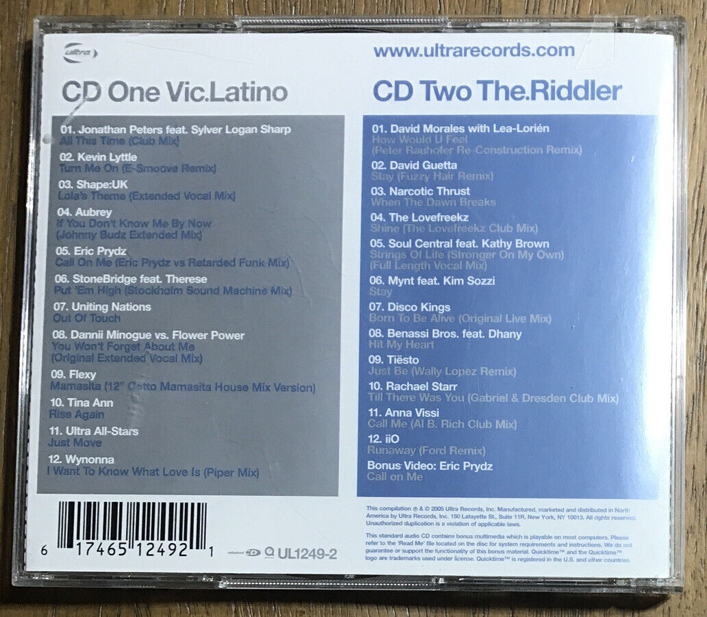 Ultra Dance 06 by Vic Latino/Riddler (CD, Jan-2005, 2 Discs Ultra Dance 06 by Vic Latino/Riddler (CD, Jan-2005, 2 Discs