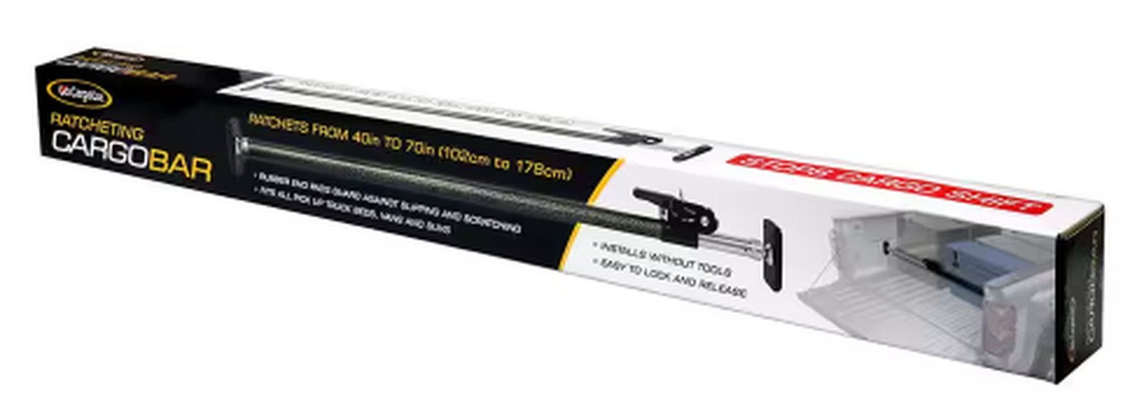 Cargoloc Truck Bed Cargo Bar Ratcheting Cargo Bar, Light Duty, Free Shipping