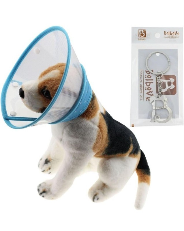 BOLBOVE SMALL CLEAR-BLUE PET RECOVERY COLLAR E-COLLAR SOFT EDGE CONE DOG OR CAT