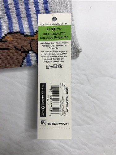 Dachshund Wiener Dog 1 Pair Ladies Low Cut Socks by No Boundaries - Picture 7 of 7
