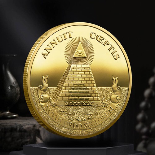 Masonic National Emblem Novus Ordo Seclorum Commemorative Coin Annuit Coeptis - Picture 6 of 11