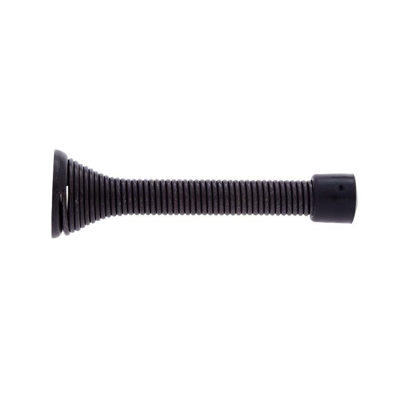 (1) JVJ HARDWARE Flexible 3 1/8" Spring Doorstop (#93520) ~ Oil Rubbed Bronze