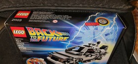 Back To the Future SDCC LEGO Delorean Time Machine 21103 SHEILD Error RETIRED