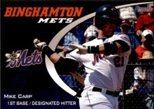 2008 Binghamton Mets Choice #7 Mike Carp Cerritos California CA Baseball Card
