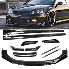 For Acura Rsx Dc5 2002-2006 Front Bumper Lip Chin Spoiler Splitter Glossy Black For Acura Rsx Dc5 2002-2006 Front Bumper Lip Chin Spoiler Splitter Glossy Black