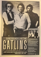 1983 Vintage Magazine Advertisement Gatlin Brothers Sure Feels Like Love