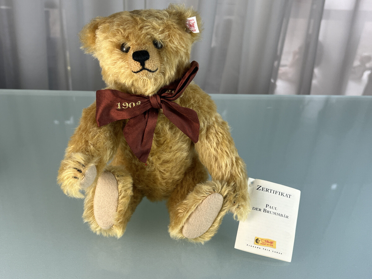 Steiff Animal 037214 Paul the Grumbly Bear 28 cm. Top