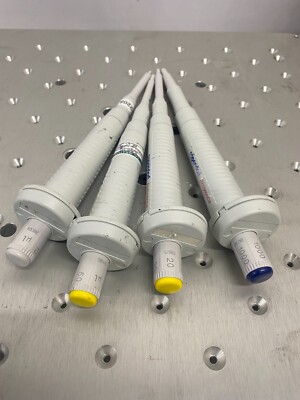 Eppendorf Reference Fixed 10,20,50,1000 uL Pipettors Lot of 4