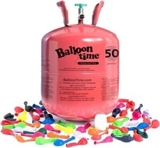 Balloon Time Jumbo Helium Tank Blow up to 50 Balloons Party Decor