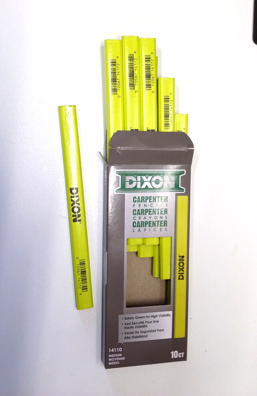 Dixon Carpenter Pencil 20 CT 2 packs of 10 Medium Yellow 14110 for sale