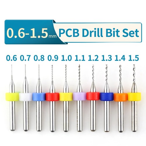 10 Stück Hartmetall Micro Mini CNC Bohrer Bit Set für Leiterplatten - Bild 10 von 21