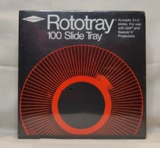 Sawyers Rototray 100 Slide Tray For 2x2 Slides For Sawyer's/GAF Projectors NEW 