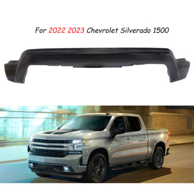 For 2022-23 Chevrolet Silverado 1500 Black Steel Front Bumper Face Bar w/o Park